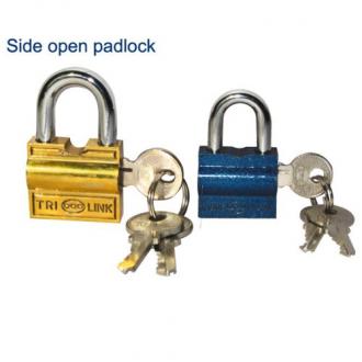 Side open padlock