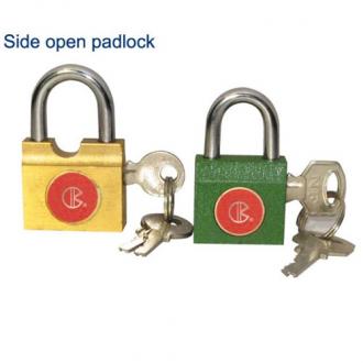 Side open padlock