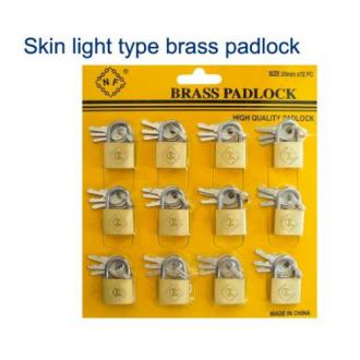 Skin light type brass padlock